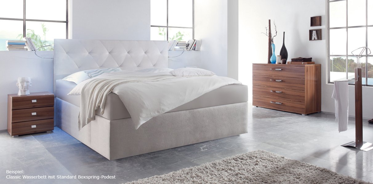 Boxspring-Wasserbett mit Paris XL Kopfteil Abbildung 6